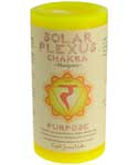 Solar Plexusl Chakra pillar candle 3" x 6"