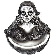 4 1/2" Day of the Dead incense holder