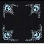 Celtic Moon altar cloth or scarf 36" x 36"